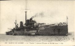 CPA Bateau de Guerre Le Courbet Cuirasse d'escadre