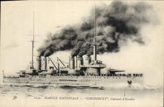 CPA Bateau de Guerre Condorcet Cuirasse d'escadre
