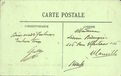 CPA Bateau de Guerre La Cuirasse americain Connecticut navire amiral en rade de Cherbourg