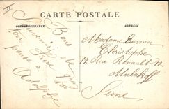 CPA Bateau de Guerre Charlemagne Cuirasse Francais de 1er rang en chasse par grosse mer