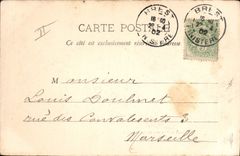 CPA Bateau de Guerre Caiman Gardes Cotes Cuirasse