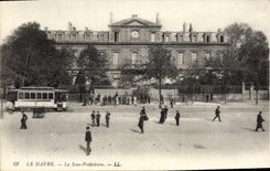 CPA Le Havre La Sous Prefecture Tramway