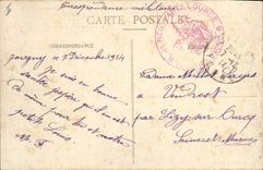 CPA Joigny La Sous Prefecture et la rive de l'Yonne Bateau