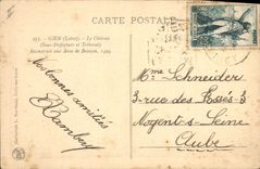 CPA Gien Le chateau Sous Prefecture et Tribunal 