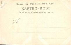 CPA Folklore Jeune fille de Quimperle 