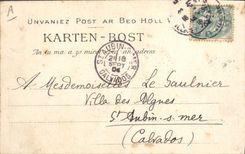 CPA Folklore Maries de Bannalec Mariage