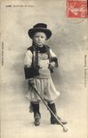 CPA Folklore Jeune Gas de Coray Enfant