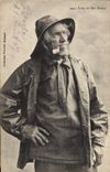 CPA Folklore Loup de mer breton 