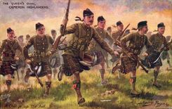CPA Militaria The Queen's own Cameron Highlanders 