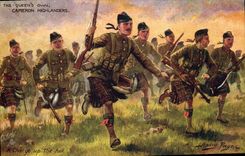 CPA Militaria The Queen's own Cameron Highlanders