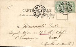 CPA Militaria La halte A la frontiere