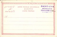 CPA Egypt Egypte Caire Cheops Pyramide und Sphinx 