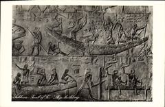 CPA Egypt Egypte Sakkara Tomb of Fi Ship building