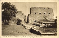 CPA Egypt Egypte Karnak Entrance and Sphinxes of the Great temple of Amen Ra