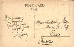 CPA Egypt Egypte Karnak Avenue of Sphinxes