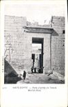 CPA Egypt Egypte Porte d'entree du temple Medinet About