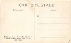 CPA Egypt Egypte Cairo Museum The chapel and the Hathor Cow