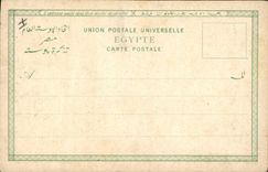 CPA Egypt Egypte Musee de Gizeh Statue de Rahotep et de la dame Nofret