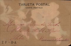 CPA Fantaisie (dessin a la main)  Fleurs 