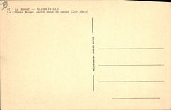 CPA Chateau rouge ancien Senat de Savoie Albertville  