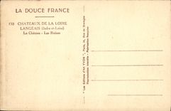 CPA Chateau Langeais Les ruines