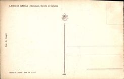 CPA Chateau Lago du Garda Sirmione Grotta di Catullo 