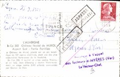 CPM Chateau feodal de Murol Aspect Sud Partie fortifiee