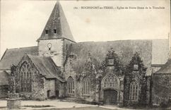 CPA Chateau Rochefort sur Terre Eglise de Notre Dame de la Tronchaie