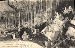 CPA Grotte de Thouzon Pluie de stalactites Le Thor Grottes 