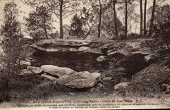 CPA Grotte Grottes Montigny Marlotte Le long rocher Grotte du Croc Marin
