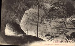 CPA Grotte Grottes Le Mas d'Azil Sortie de la grotte en amont 