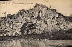 CPA Grotte de Notre Dame de Lourdes Leige Grottes 
