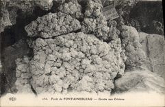 CPA Grotte aux cristaux Foret de Fontainebleau Grottes 