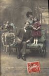 CPA Fantaisie Enfant Poupee Femme