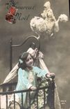 CPA Fantaisie Enfant Poupee Noel