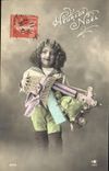 CPA Fantaisie Enfant Poupee Noel
