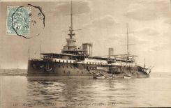 CPA Bateau de Guerre Carnot Cuirasse d'escadre