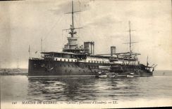 CPA Bateau de Guerre Carnot Cuirasse d'escadre