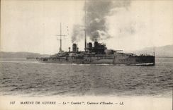 CPA Bateau de Guerre Le Courbet Cuirasse d'escadre 