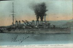 CPA Bateau de Guerre Dreadnoughts Condorcet Cuirasse d'escadre