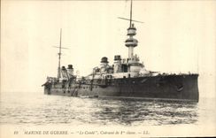 CPA Bateau de Guerre Le Conde Cuirasse de 1ere classe