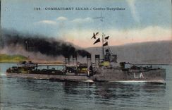 CPA Bateau de Guerre Commandant Lucas Contre torpilleur