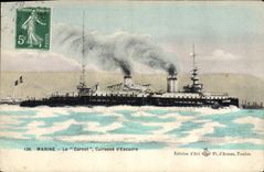 CPA Bateau de Guerre Le Carnot Cuirasse d'escadre