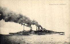 CPA Bateau de Guerre Courbet