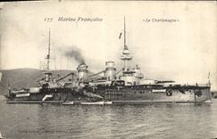 CPA Bateau de Guerre Le Charlemagne