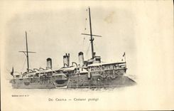CPA Bateau de Guerre Du Chayla Croiseur protege