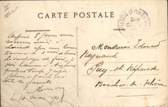 CPA Lorient Perspective de la Prefecture Maritime La Tour du Port et la statue de Dupuy de Lome