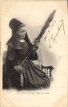 CPA Folklore Fileuse de Pontivy  