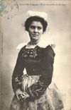 CPA Folklore Jeune fille de Scaer 