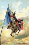 CPA Militaria Charge de cuirassier 